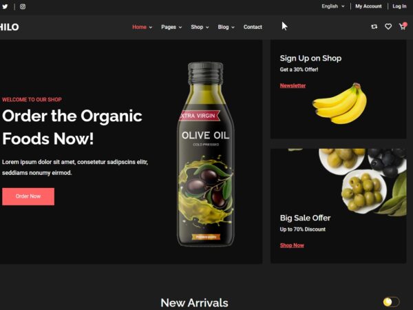 Красивый шаблон интернет-магазина на Bootstrap: современный адаптивный дизайн